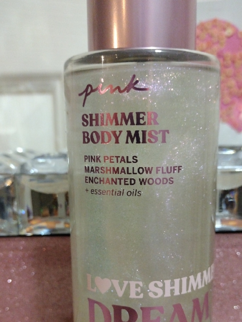 PINK Victoria's Secret Dream Girl Shimmer Body Mist 🆕 - Picture 4 of 4